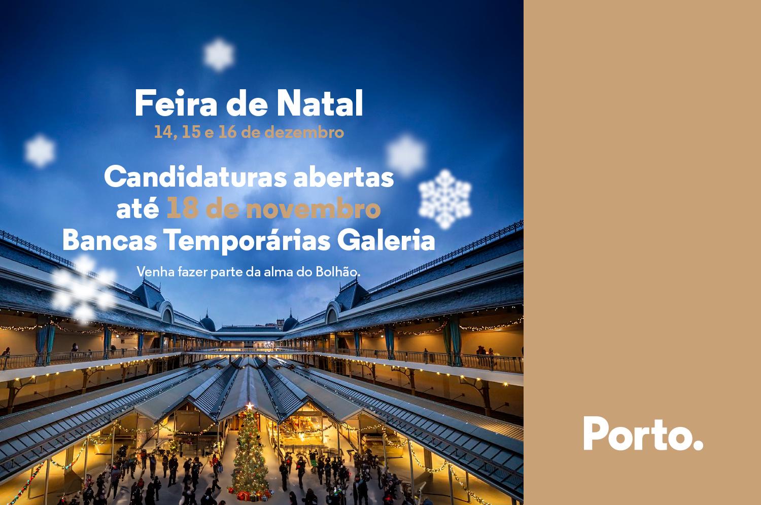 Feira de Natal no Mercado do Bolhão: Candidaturas abertas para Bancas Temporárias  